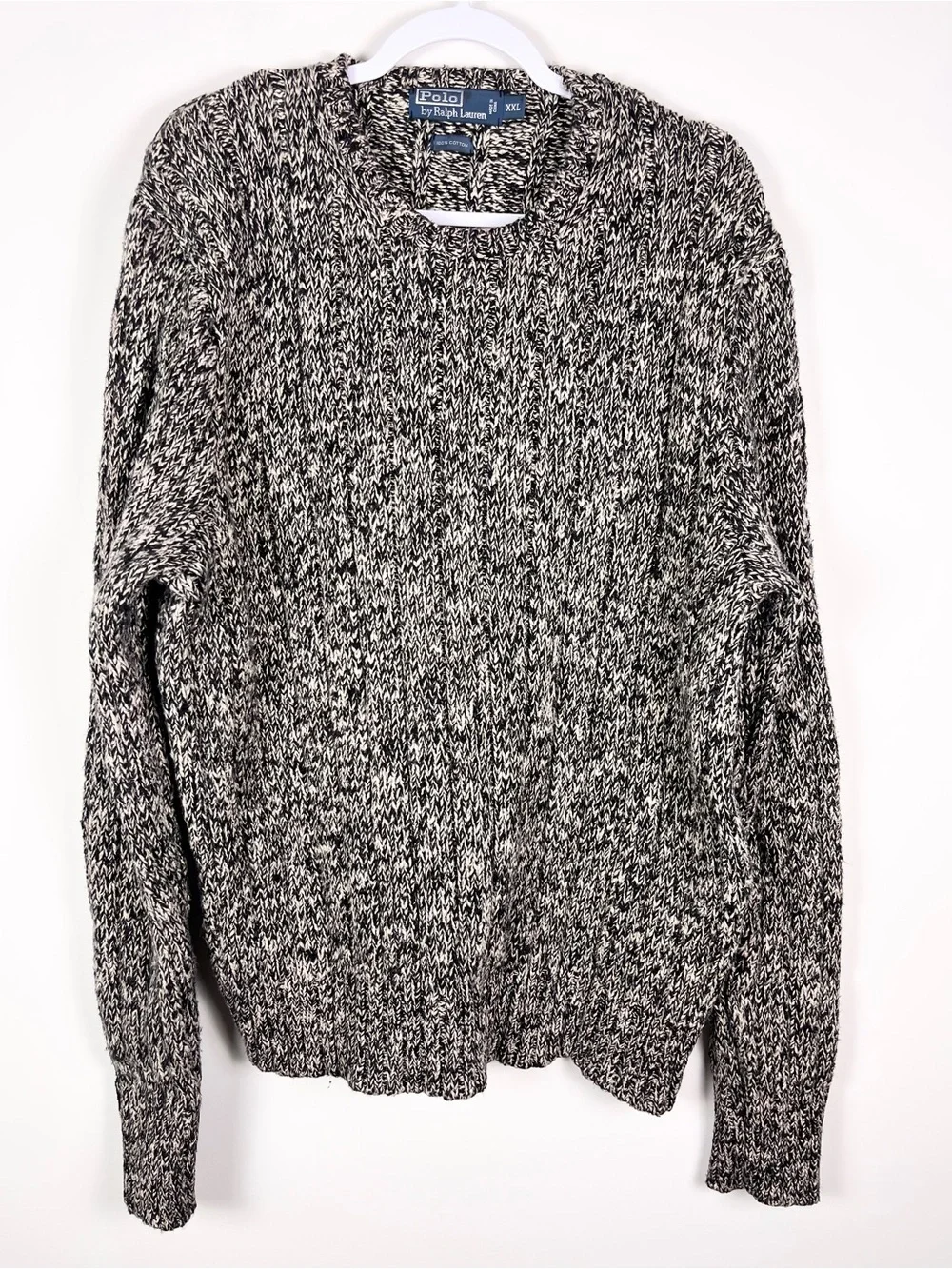 Polo Ralph Lauren Marled Knit Crewneck Sweater Size XXL Basic Preppy IVY League